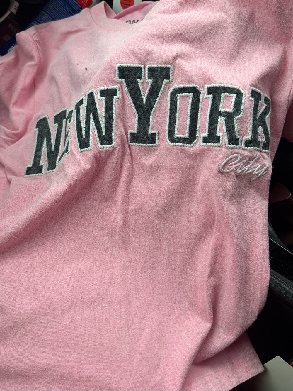On Fire Pink 'New York' Short Sleeve Tee
